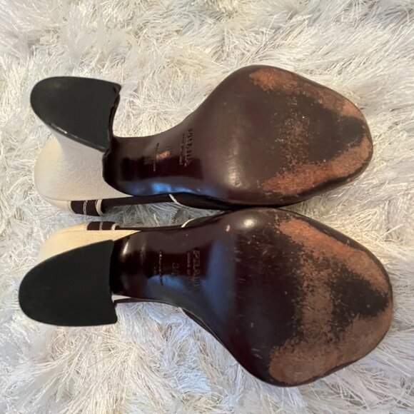 PRADA D'Orsay Peeptoe Heels Size 38 - Picture 4 of 10
